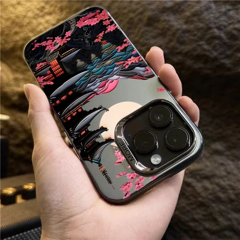 Japanese Scenery House Painted Phone Case Cover