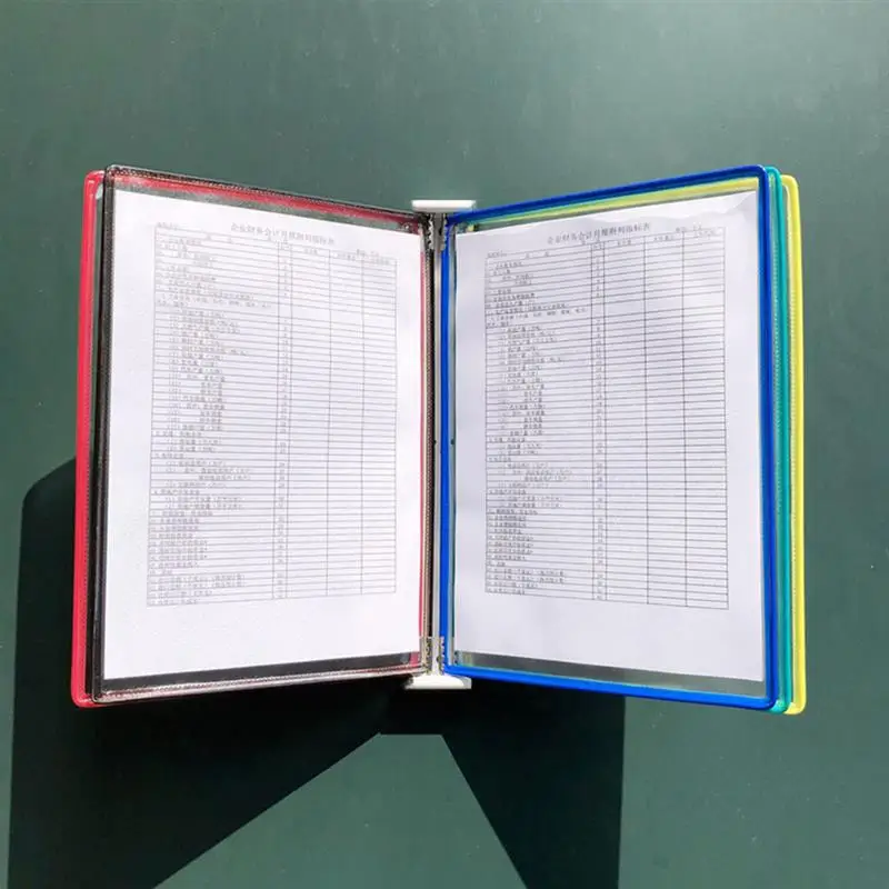 PLSOPPKG Hängeorganizer Wandablagefächer 13 Stöckiger Wandmontage Schreibtisch Organizer, A4 Zeitschriftenhalter Wand, Hängende Wandordner Dokumente Metall Büro Dokument Organizer für Zuhause
