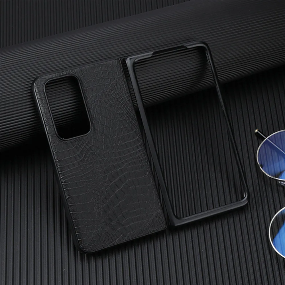 Crocodile Pattern Phone Case For Oppo Find N Leather Shockproof Cover Ultra-Slim For Oppo Findn Phone Protector