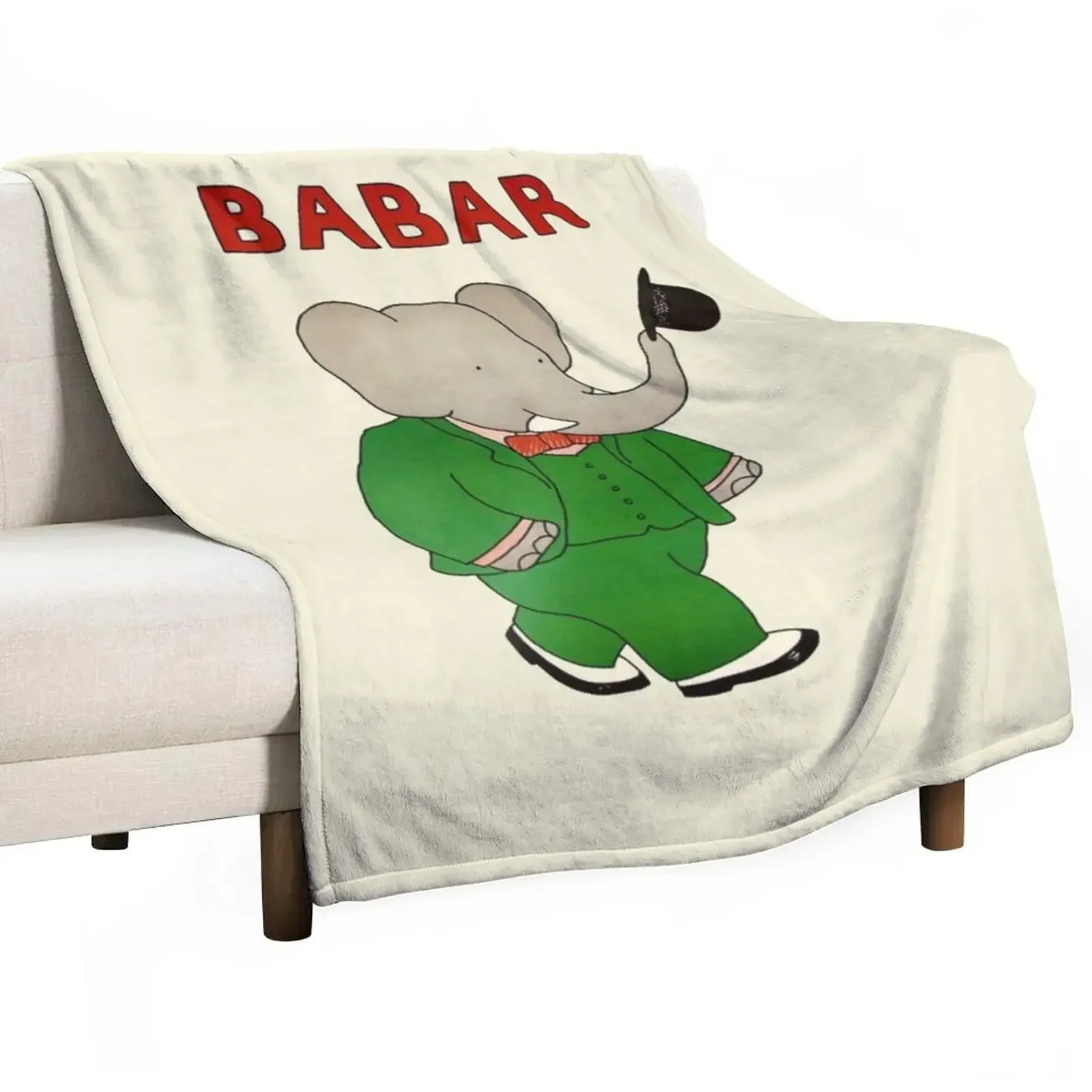 

Babar Throw Blanket Hairy Decorative Sofas Flannel Blankets