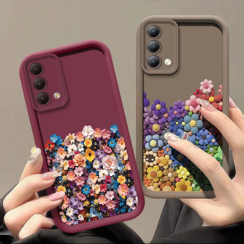 Luxury Sunflower Print Shockproof Silicone Phone Case