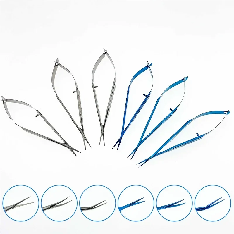 Capsule membrane scissors 11.5cm  Ophthalmic microsurgery scissors Pet Surgical Instrument