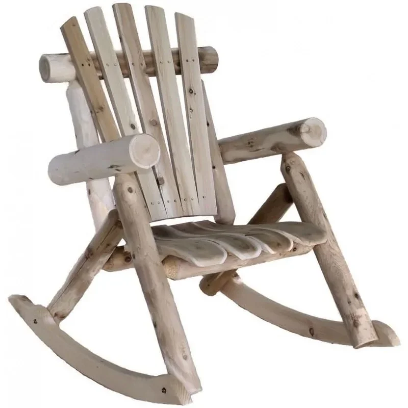 Cedar Log Rocking Chair, Natural