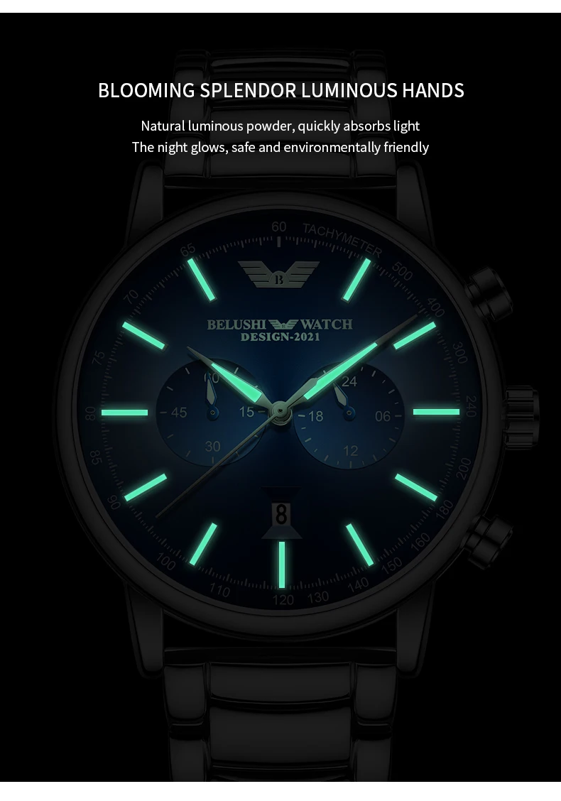 Top Brand Luxury Full Steel Waterproof Men Clock Fashion Luminous Quartz Men Watch Business Chronograph Watches Men Montre Homme quartz watches gold