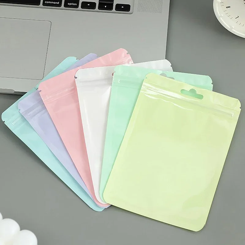 10pcs Resealable Bags Smell Proof Pouch Ziplock Bag Small Storage