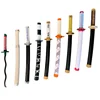 Demon Slayer Hashibira Inosuke Anime Cosplay 24inch Sword Katana Role Play Kimetsu no Yaiba 60cm Bamboo Model Weapon 3