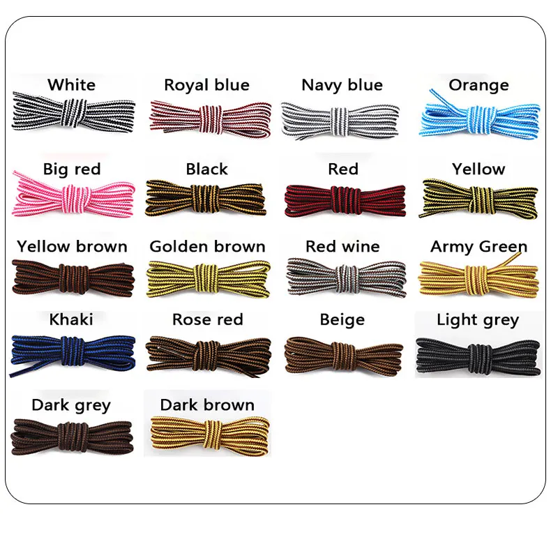 Striped round shoelaces image 2