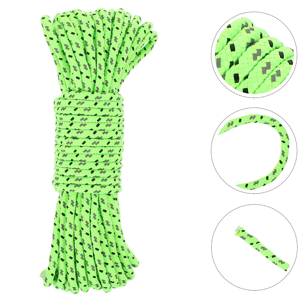 

Car Tent Fixing Rope Outdoor Canopy Camping Ropes Hanging Clothes Strap Tents Reflective Windproof Clothesline Filament