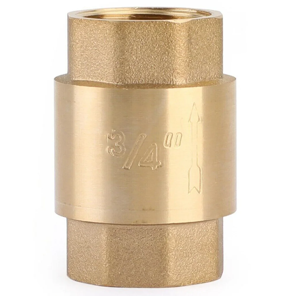 

Латунный обратный клапан 3/4 NPT, Встроенный клапан, Отличная герметичность, идеально подходит для электроэнергии и промышленных трубопроводов