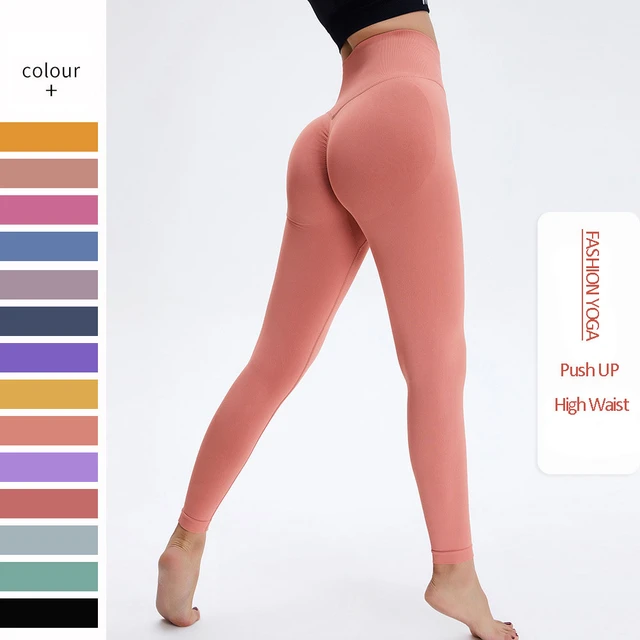 Yoga Sport Women Fitness Seamless Workout Leggings Fashion Push Up Leggings  Gym Women Pants - AliExpress