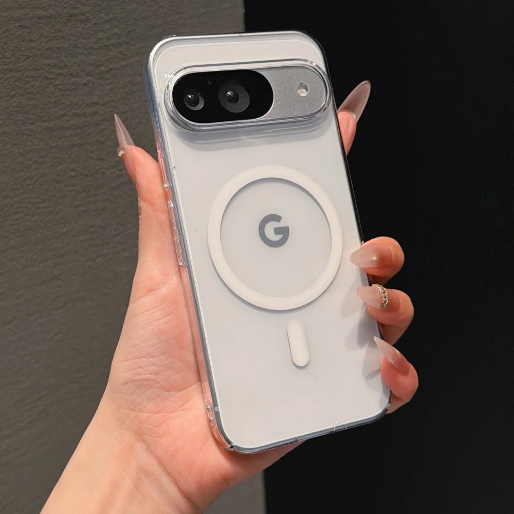 MagSafe-Compatible Transparent Magnetic Wireless Charging Case - Slim PC Acrylic Cover