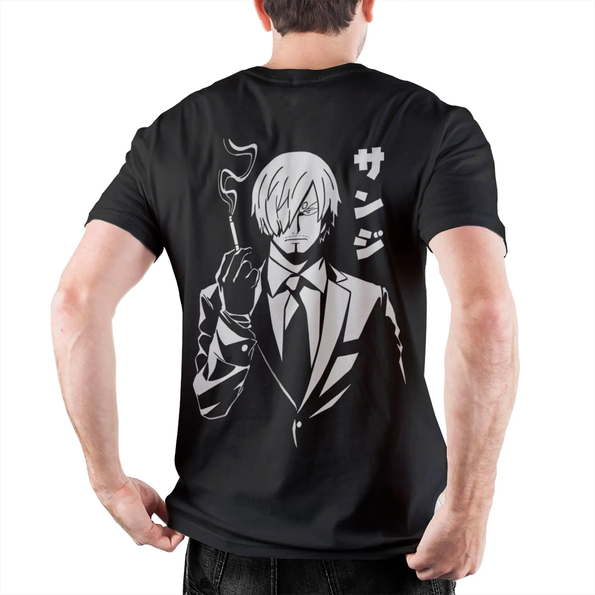 Herren Damen Sanji Vinsmoke Luffy Anime T-Shirts 100% Baumwolle Kleidung Vintage Kurzarm O-Ausschnitt T-Shirts Sommer T-Shirts