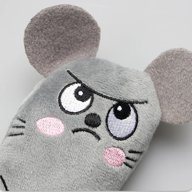 Cute Cat Mouse Toys Funny Interactive Plush Cat Toy Teeth Grinding Catnip Toys Kitten Resistance Chewing Toy Pet Accessories 4