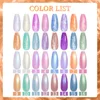 MIZHSE 10ml 9D Cat Magnetic Thread Shell Temperature Change Gel Nail Polish Glitter Pearl Effect UV Gel Polish Base Top Coat 2