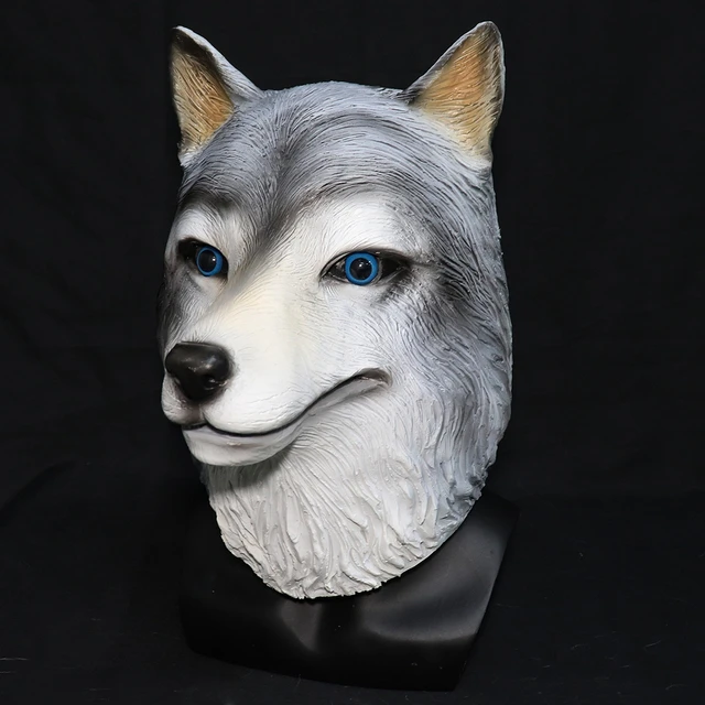 Maschera lupo animale copricapo lupo mannaro Light-up maschera
