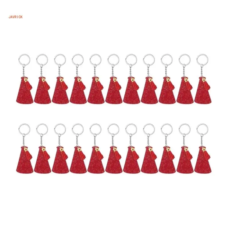 

N1HE Acrylic Keychains Megaphone Shaped Ornaments Tassels Keychains for DIY Projects