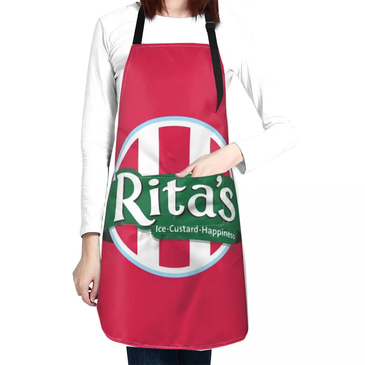 Rita's Italian Ice Cafe Apron Apron For Nail Stylist Woman Kitchen Aprons Chef Accessory