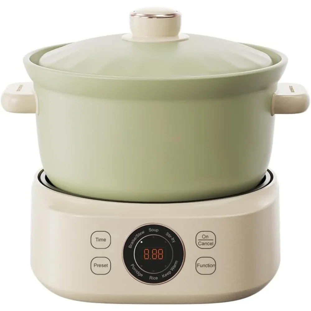 3L Slow Cookers Fast Stew Pot for Casserole Rice Porridge Chinese Soup Maker
