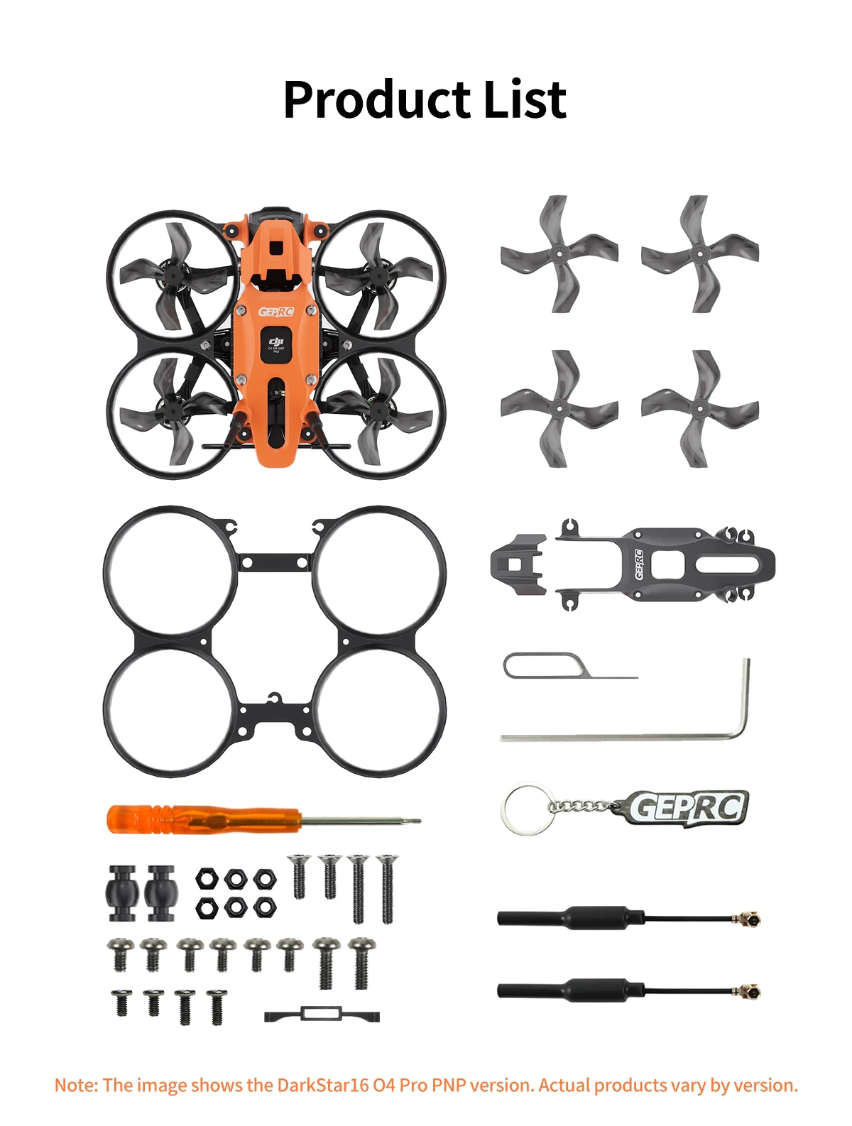 GEPRC DarkStar16 FPV クワッドコプター O4 エアユニット PRO