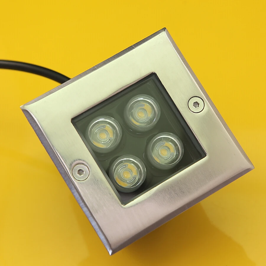 1pcs Waterproof 4W led underground light LED Inground Light Buried Lamps AC85-265V DC12V 24V LED Underground Light for Garden Yard Road Path Spotlight