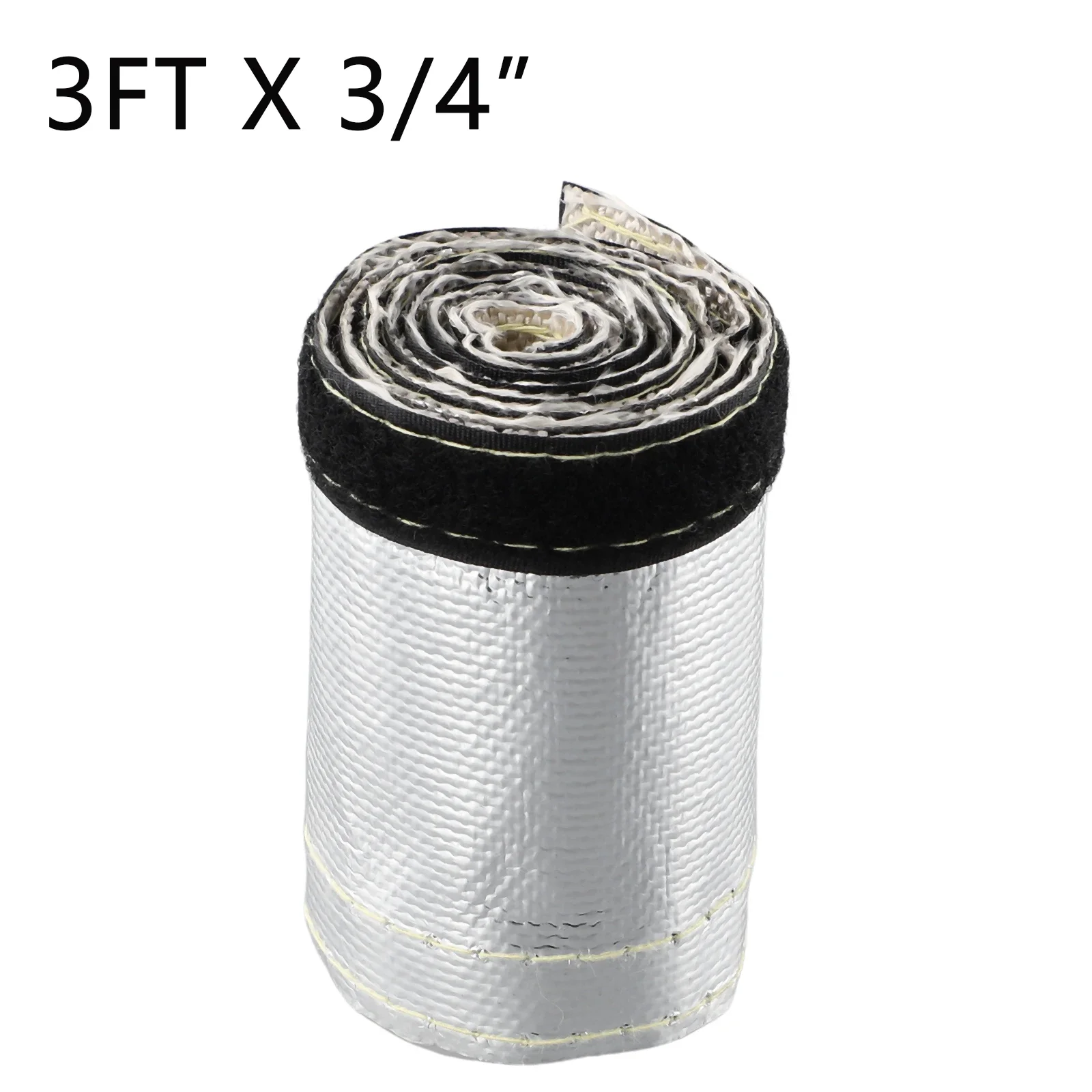 Metallic Heat Shield Sleeve Car Heat Protection Film Fireproof Insulation Mat 2000&deg; Radiant Shielding Sleeve
