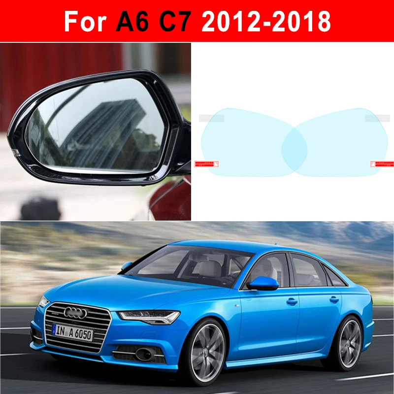 Car Mirror Accessories Sticker Film For Audi A4 S4 B6 B7 B8 B9 A5 S5 A6 S6 C6 C7 Quattro A3 S3 8V 8P