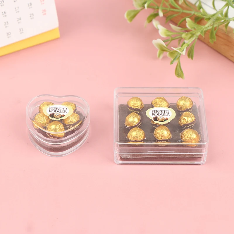 Dollhouse Miniature Chocolate Gift Box Toy Kitchen Accessory