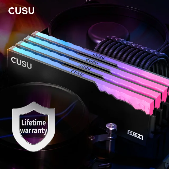 CUSU-Mémoire de serveur d'ordinateur de bureau, modèle DDR4, capacité 8 Go 16 Go, fréquence d'horloge 3200/3600mhz, ram, diy, rgb 6
