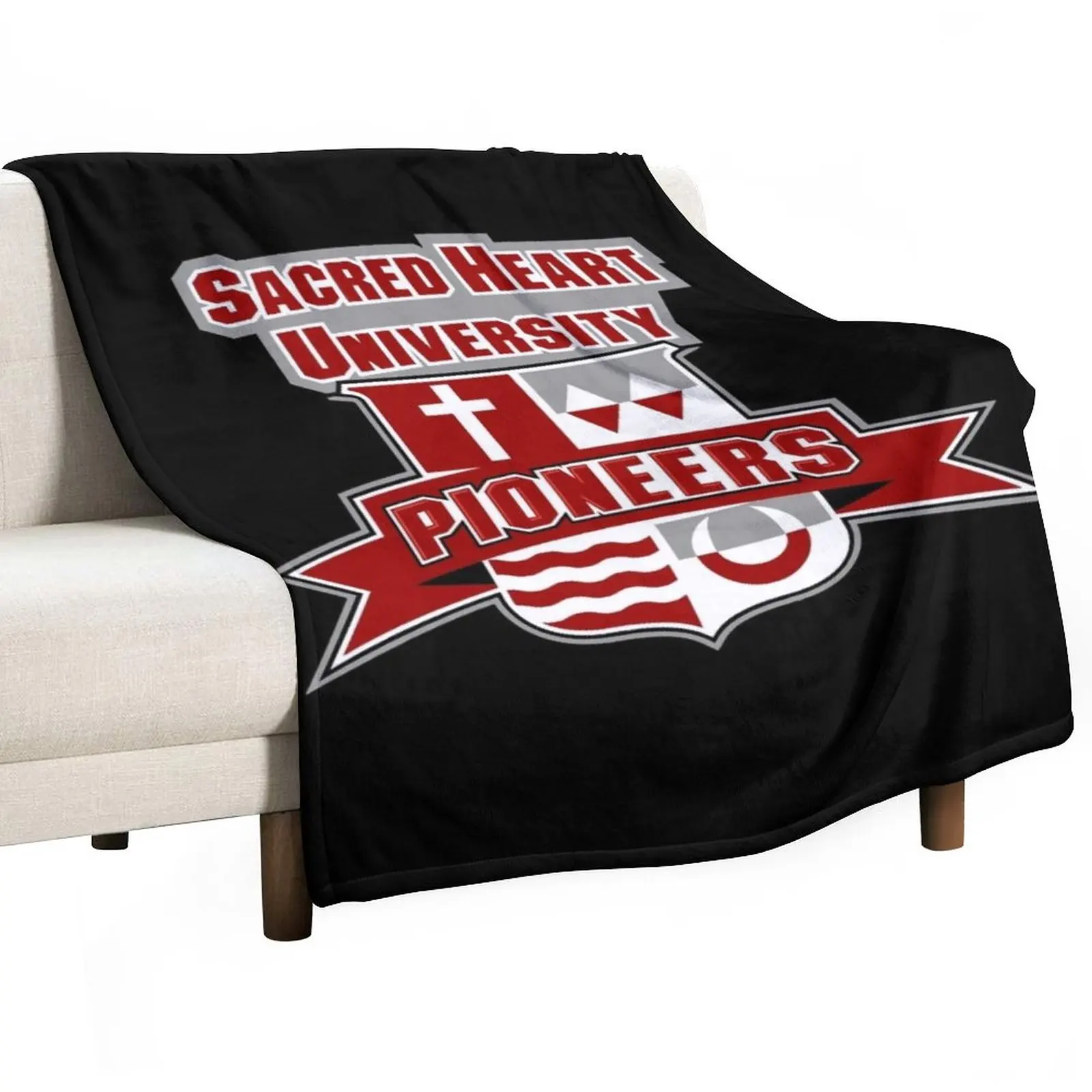 

Sacred Heart University Emblem Logo Throw Blanket Picnic Blanket sofa bed Blankets For Baby Nap Blanket