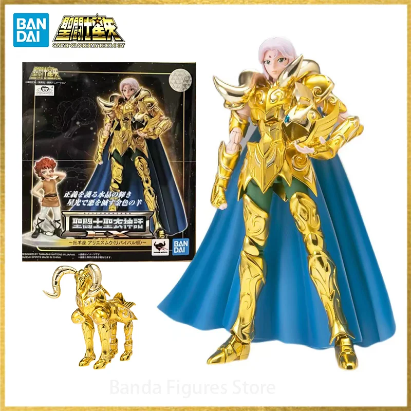 Original Bandai Saint Cloth Myth Ex Aries Mu Kiki In Stock Anime Action Collection Figures Model Toys
