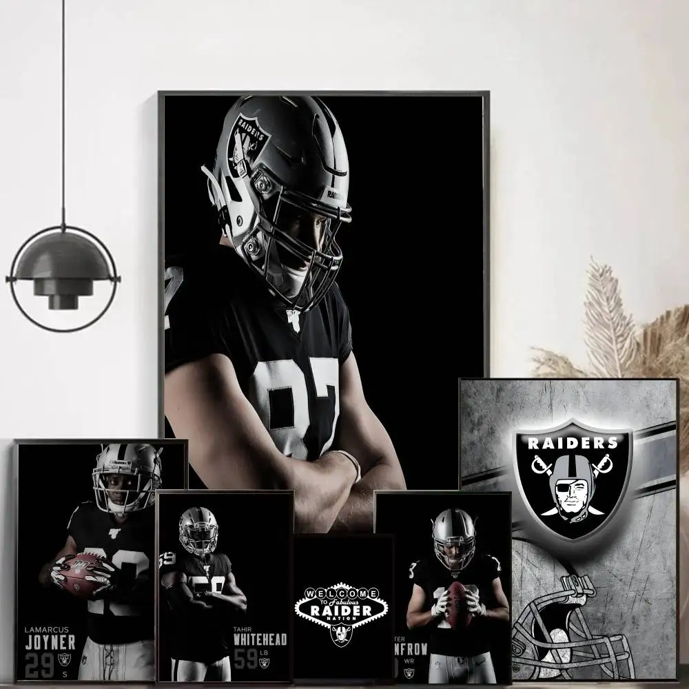 Cool Boy Rugby Raiders Waterproof Wall Art Sticker - Vintage Room Decor High Quality Print Gift
