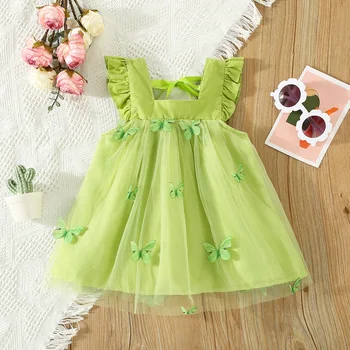 Green Butterfly Princess Dress 1