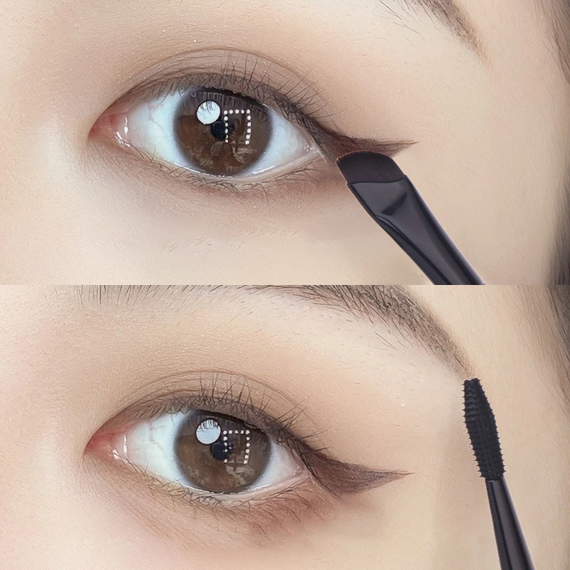 Precision Angle Eyeliner and Eyebrow Makeup Brush