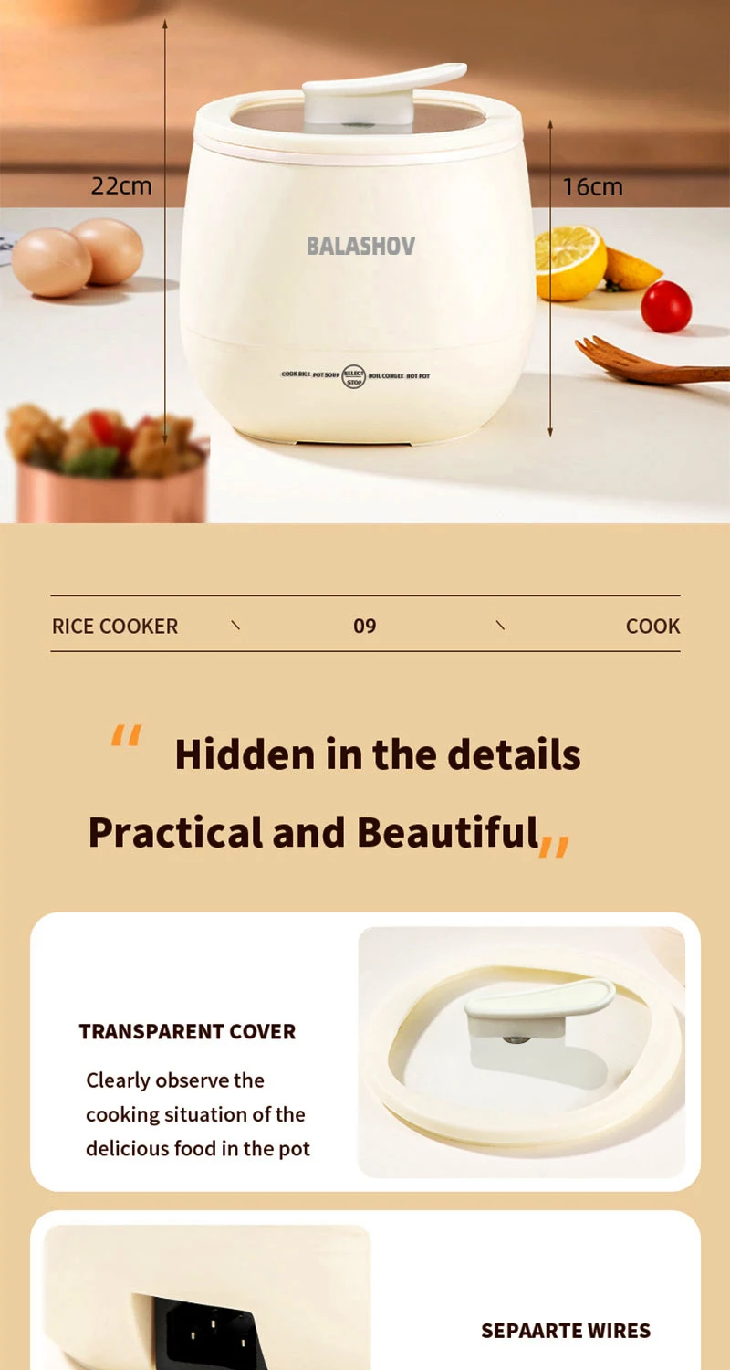 1.8L Portable Mini Rice Cooker Household Kitchen Multifunctional Non-Stick Electric Cooking machine 1-2 People Small Rice Cooker 12 küchexyz.de S279df6c1a55e42d883b9d33684064440v küchexyz.de Best Price | Fast Delivery |Quality Product 1.8L Portable Mini Rice Cooker Household Kitchen Multifunctional Non-Stick Electric Cooking machine 1-2 People Small Rice Cooker