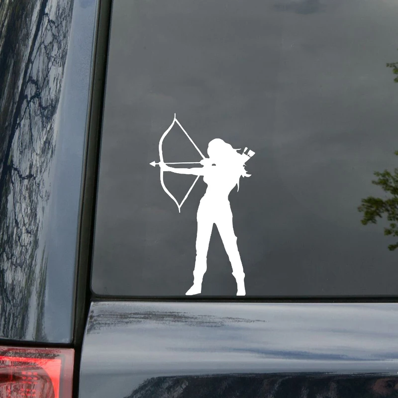 Girl Bowhunter Decal