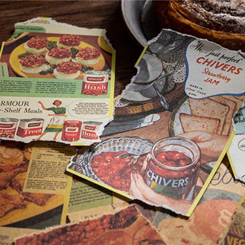 

Sweet Food Candy Material Paper Background Collage Scrapbooking Journal Material Paper Card Making DIY Creative Memo Stationery