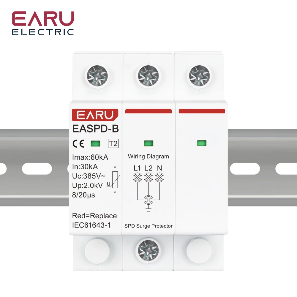 SPD Surge Protector Device Arrester Low Voltage House Surge Voltage Protection f