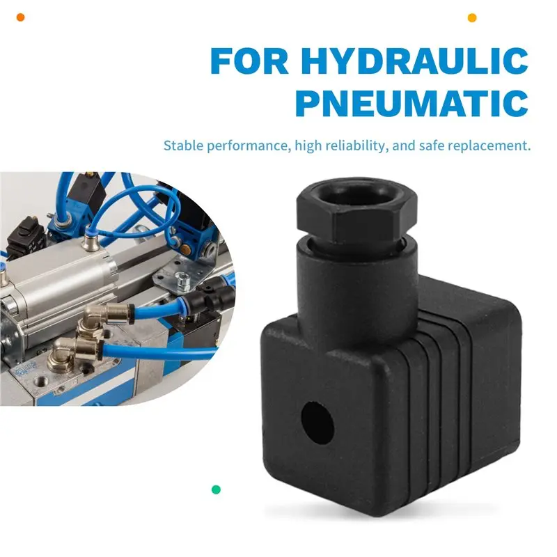 N82R DIN 43650 Form A 솔레노이드 밸브 커넥터 (히르슈만용, 유압 공압 현장 장착 호환)