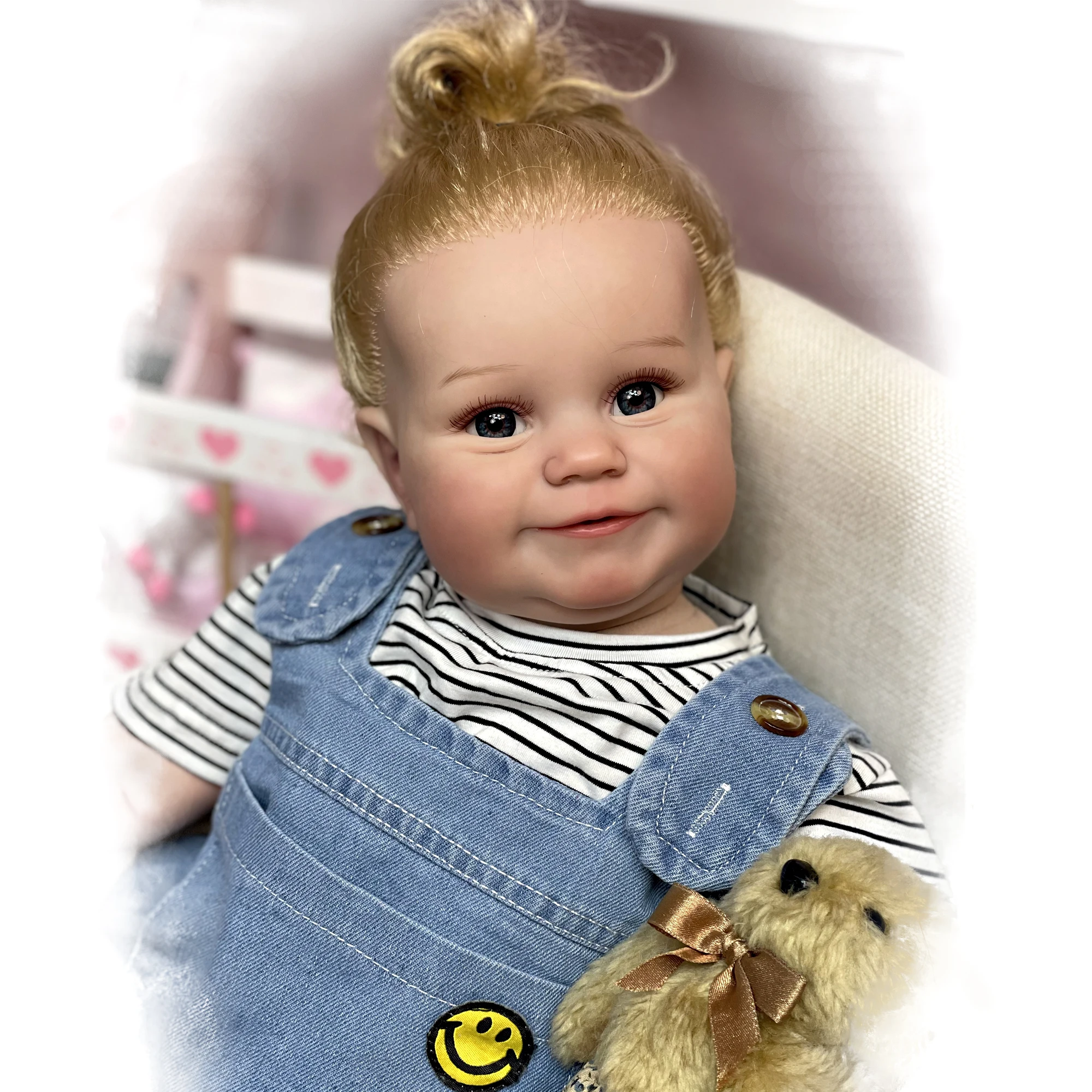 60cm Soft Body Blue Eyes Cuddly Reborn Doll- Maddie main image 1
