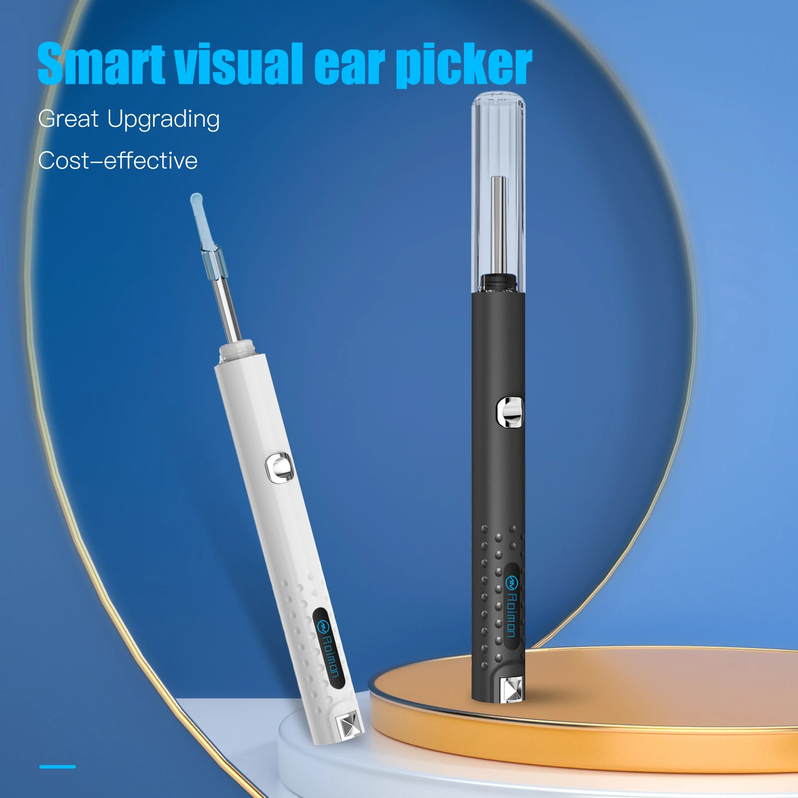 

WIFI Otoscopio Smart Visual Ear Stick Ear Wax Cleaner Ear Spoon Cleaning Endoscopio Ear Pick Otoscope Borescope Ear Clean Care