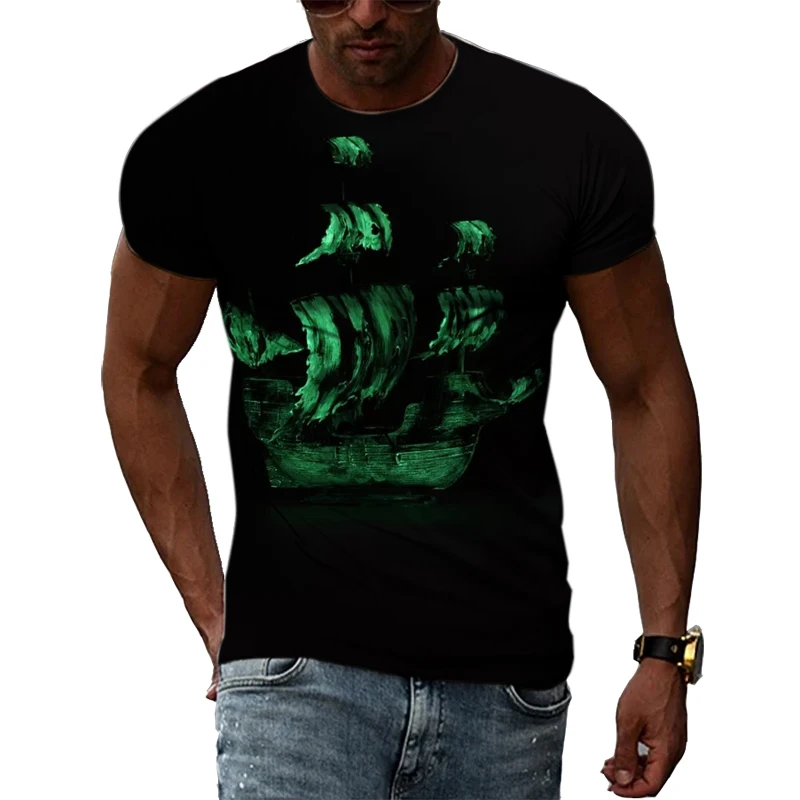 Рисунок 6 - Мужской винтажный Свободный Топ с 3D-принтом