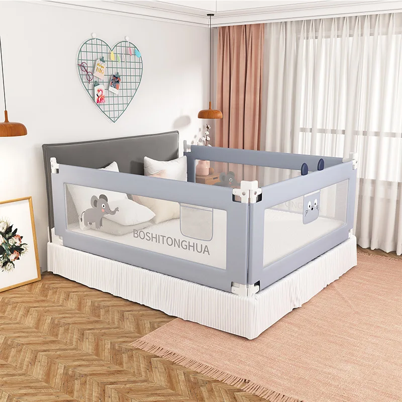 Detachable Vertical Lifting Baby Crib Safety Fence, Baby Activity Fence, Bedding, Anti Fall Crib Side Panel