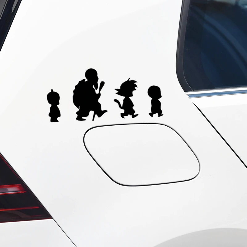 2PCS Car Sticker Son Goku Master Roshi Anime Reflective Decoration For Windshield Trunk Bumper Motorcycle Laptop Ipad Tablet D30