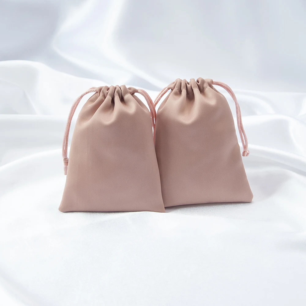Silk Jewelry Organizer Small Gift Bags 8x10cm 9x12cm 10x15cm Satin Drawstring Packaging Pouch Wedding Favor Candy Bag Business