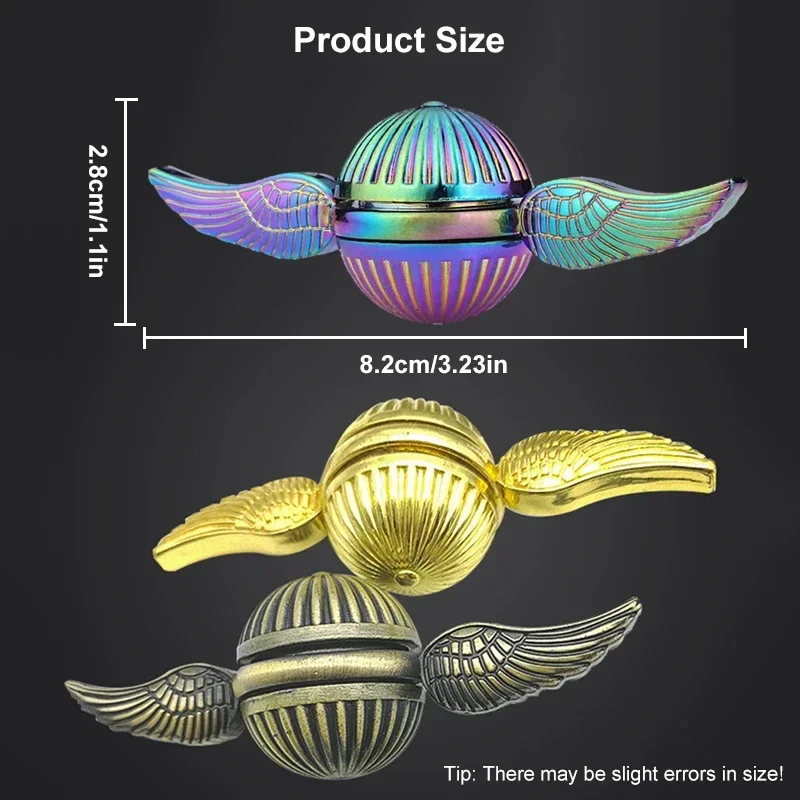 Fidget Toys Stress Relief Toys Magic Props Toys Harries Magic Boy Fidget Spinner Golden Snitch 5styles