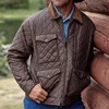 American Autumn Winter New Fashion Men's Zipper Long Sleeve Turn-down Collar Casual Trendy Simple Basic Daily Jackets Male Coats