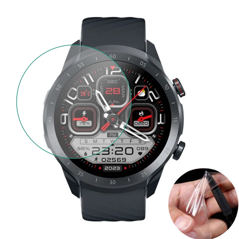 

Hard Tempered Glass Clear Protective Film For Xiaomi Mibro A2 Sport Smartwatch Screen Protector Cover Smart Watch Accessories