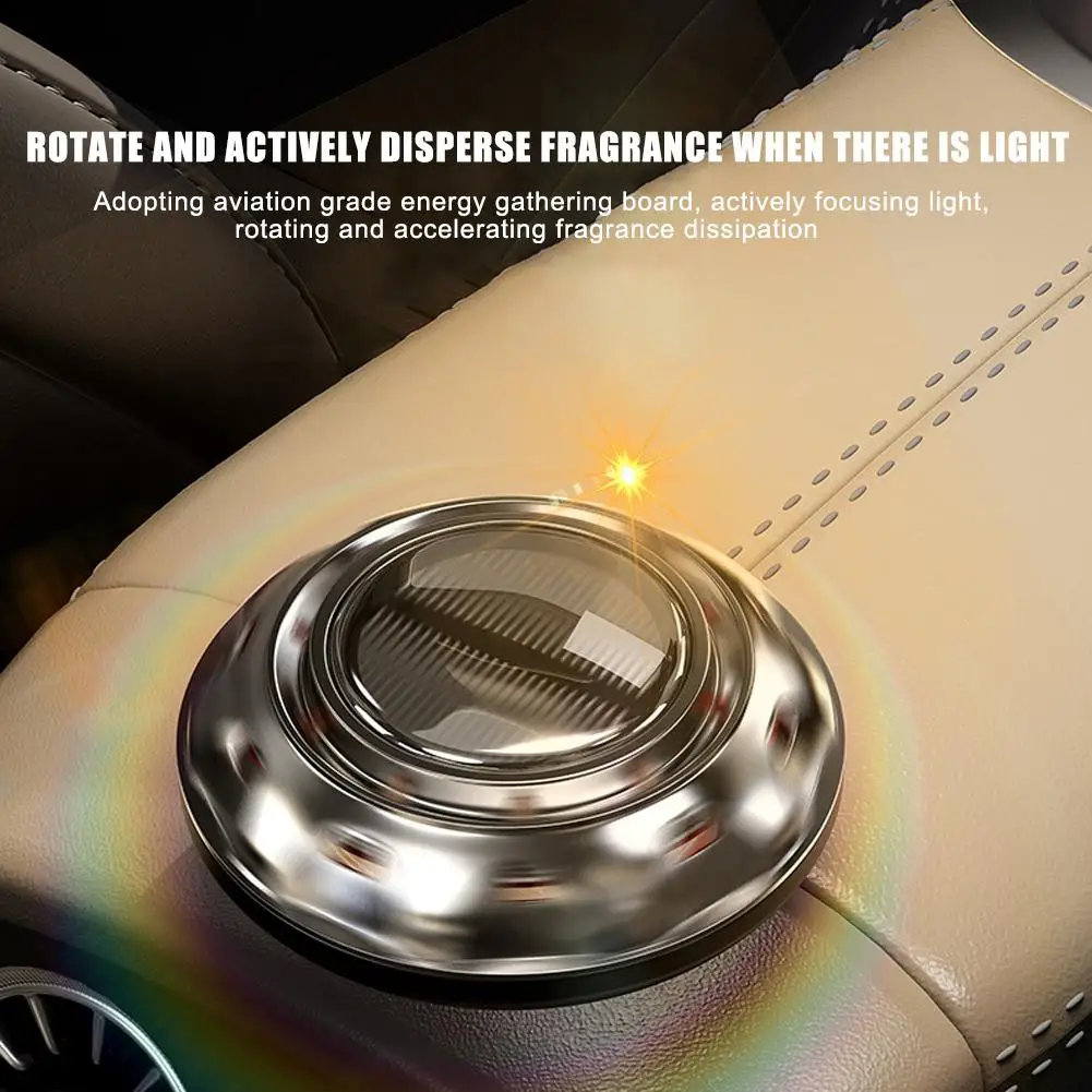 

Solar Rotation Car Air Freshener Creative Perfume Diffuser Ornament Aromatherapy Essential Interior Car Oil Accessories S4I3