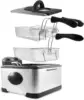 Gourmet EDF-401T Electric Immersion Deep Fryer 3-Baskets, 1700-Watt, Timer Control, Adjustable Temperature, Lid with Viewi 2