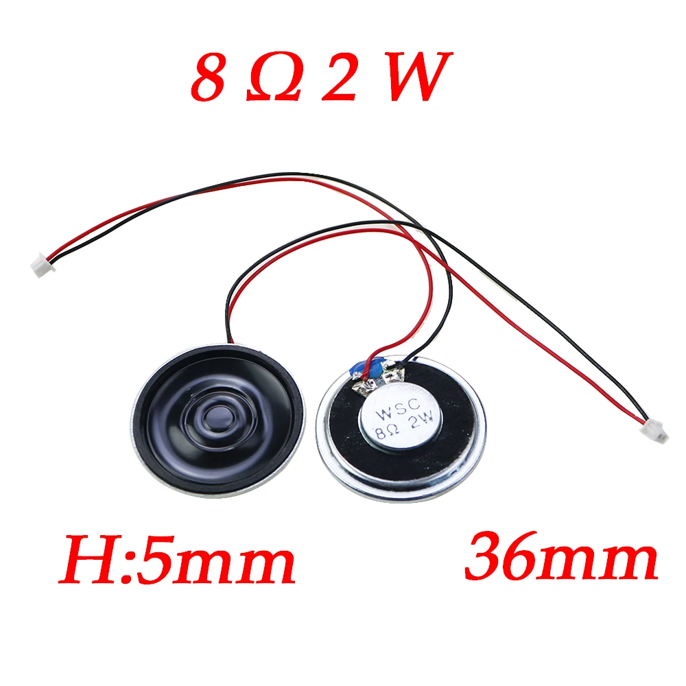 28mm Speaker Ohm Watt Alinan 15pcs 2W Ohm 28MM Mini Speaker Round